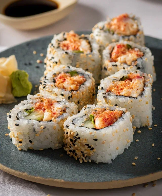 Kani Sushi (Spicy Crab Roll)