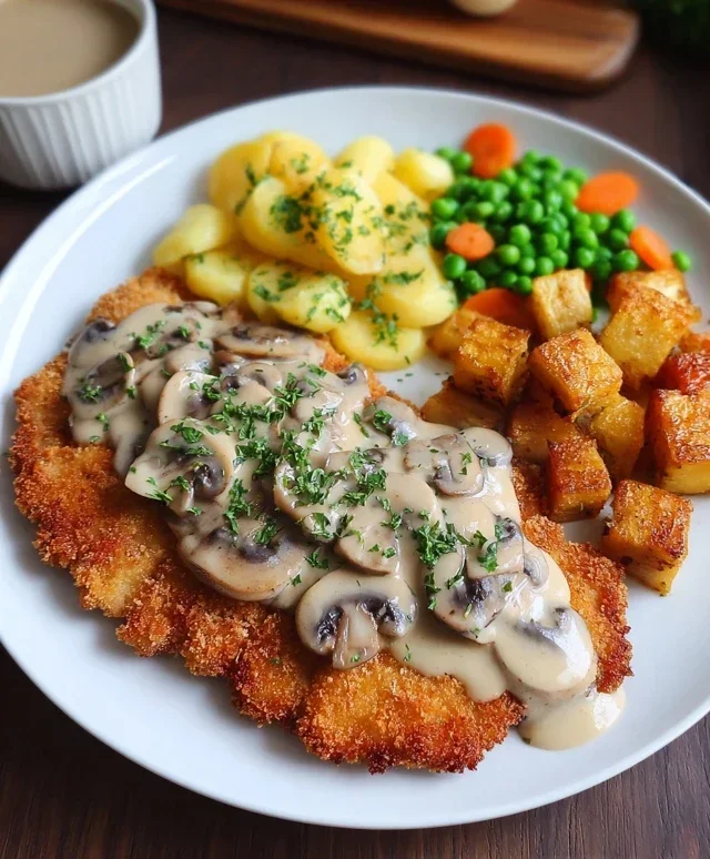 Rahmschnitzel Creamy Mushroom Schnitzel