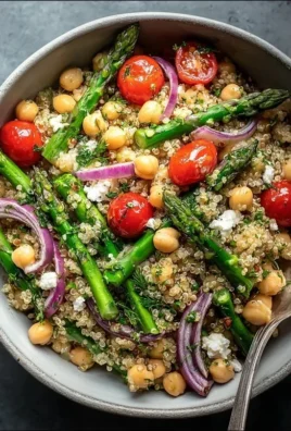 Asparagus Chickpea Quinoa Salad