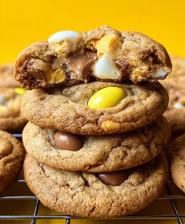 Brown Butter Cadbury Egg Cookies