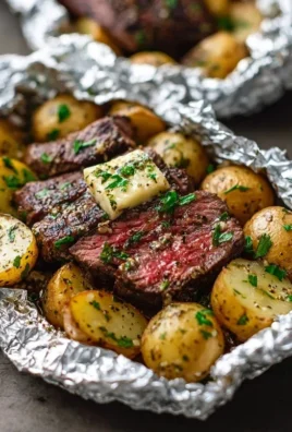 Garlic Steak & Potato Foil Packs