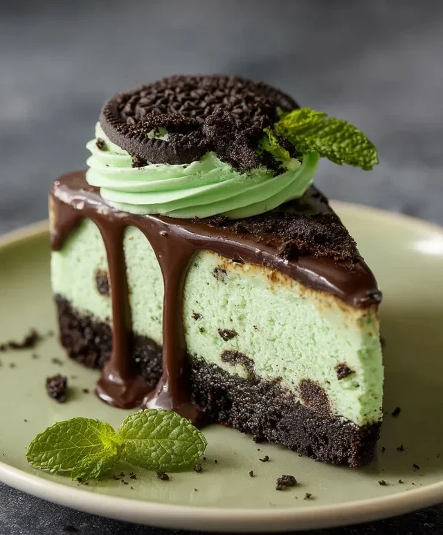 Mint Oreo Cheesecake Delight