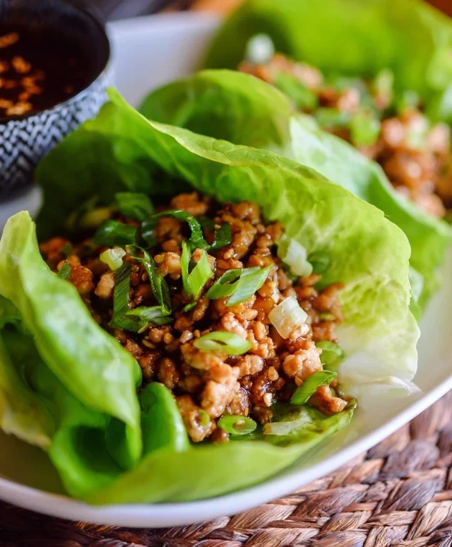 Thai Chicken Lettuce Wraps