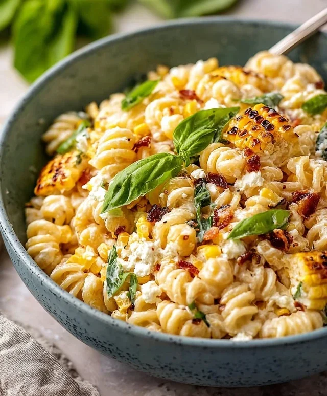 Creamy Street Corn Pasta Salad