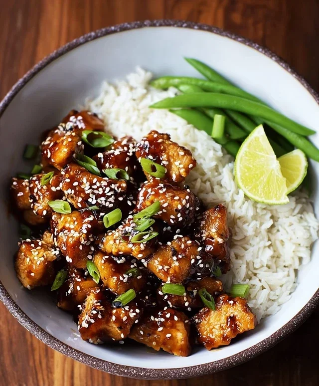 Healthy Sesame Chicken Dish