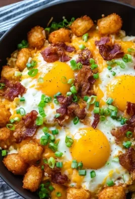Beef Beef Bacon Egg And Cheese Breakfast Totchos