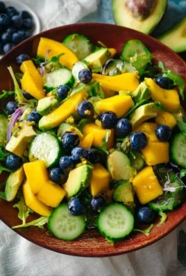 Mango Cucumber Salad with Blueberry and Avocado