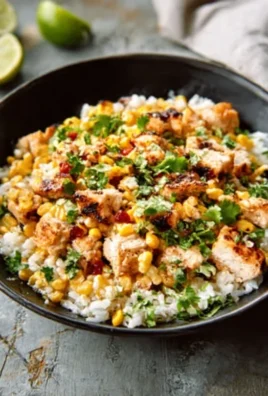Street Corn Chicken Rice Bowl