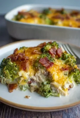 Creamy Chicken Broccoli Rice Cheese Casserole