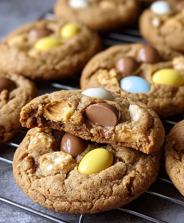 Brown Butter Cadbury Creme Egg Chocolate Chip Cookies