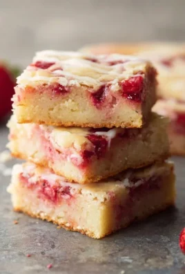 Strawberry Lemon Blondies