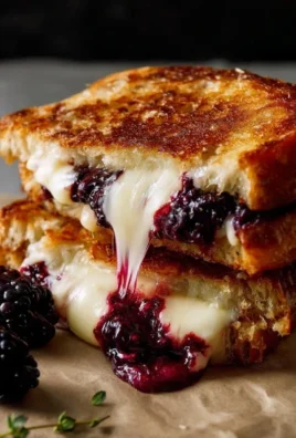 Blackberry Balsamic and Brie Grilled Cheese