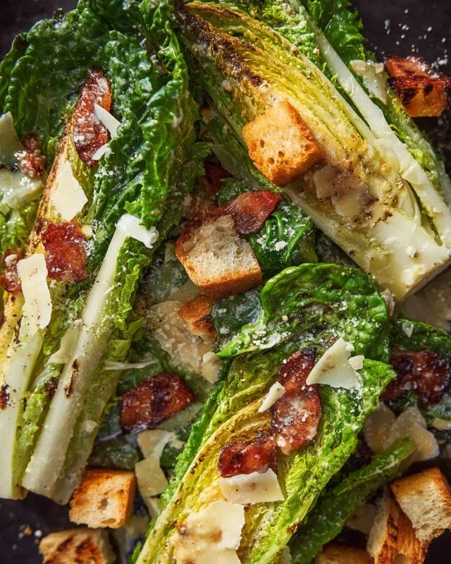 Grilled Romaine Caesar Salad Recipe