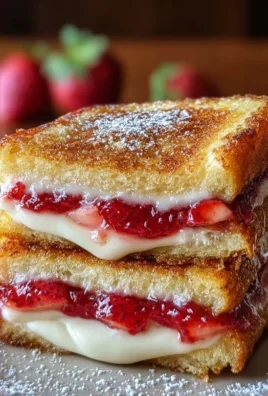 Fried Strawberry Cheesecake Sandwiches