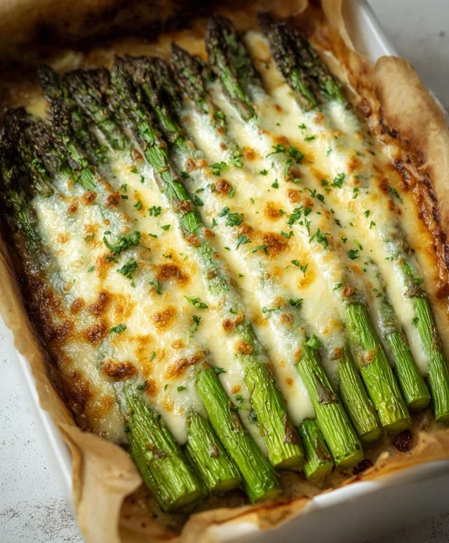 Cheesy Baked Asparagus