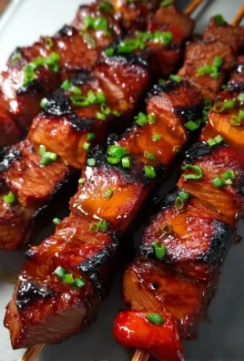 BBQ Beef Skewers with Filipino BBQ Marinade