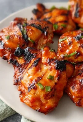Grilled Honey Buffalo Chicken Thighs