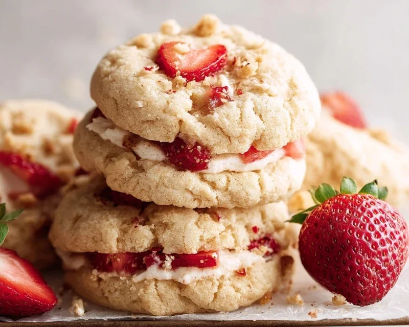 Strawberry Shortcake Cookies