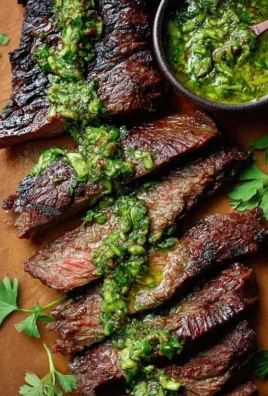 Skirt Steak Marinade Recipe with Chimichurri Recipe