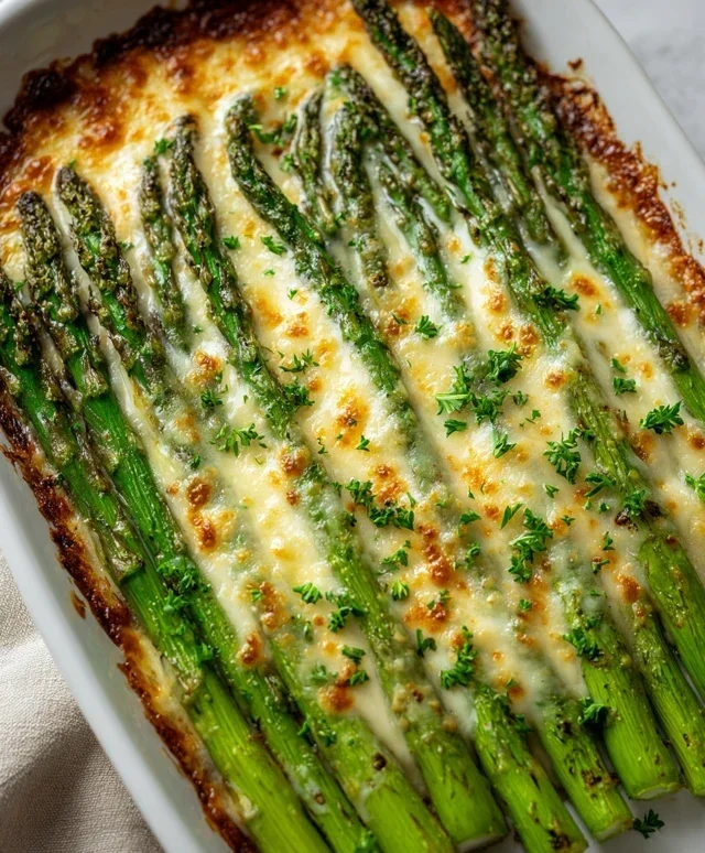 Cheesy Baked Asparagus