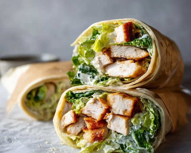 Chicken Caesar Wraps