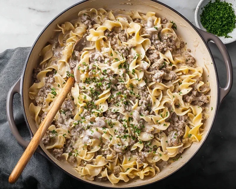 30-Minute Ground Beef Stroganoff