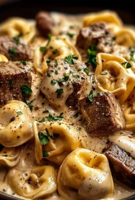 Cracked Garlic Steak Tortellini in Creamhouse Sauce Bliss