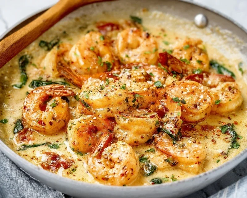 Creamy Garlic Shrimp (15 mins)