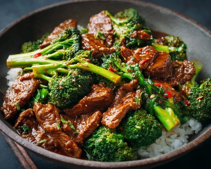 Chinese Beef and Broccoli (牛肉炒西兰花)