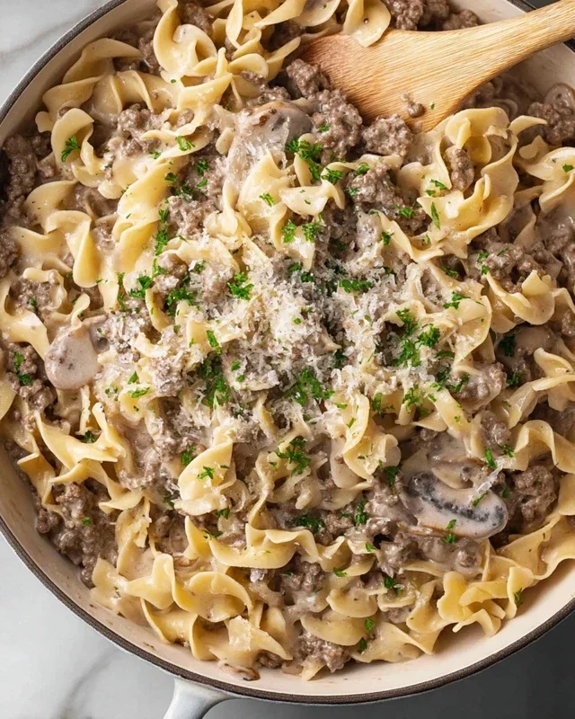 30-Minute Ground Beef Stroganoff
