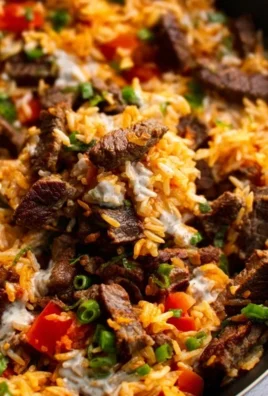 Steak Queso Rice A Flavorful Recipe