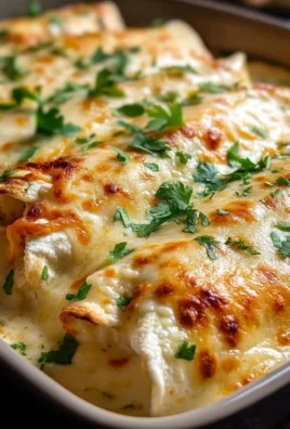 Creamy White Chicken Enchiladas