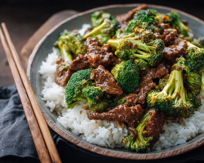 Chinese Beef and Broccoli (牛肉炒西兰花)
