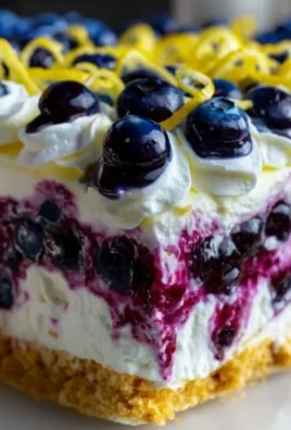 No-Bake Lemon dazzling Blueberry cream Cake