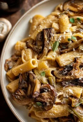 Caramelized Leek and Mushroom Gruyere Pasta