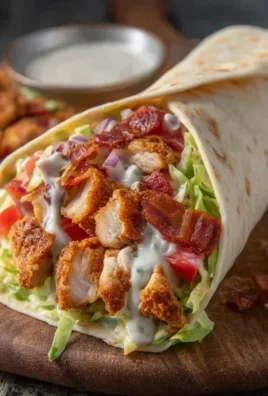Crispy Chicken Beef Beef Bacon Ranch Wrap