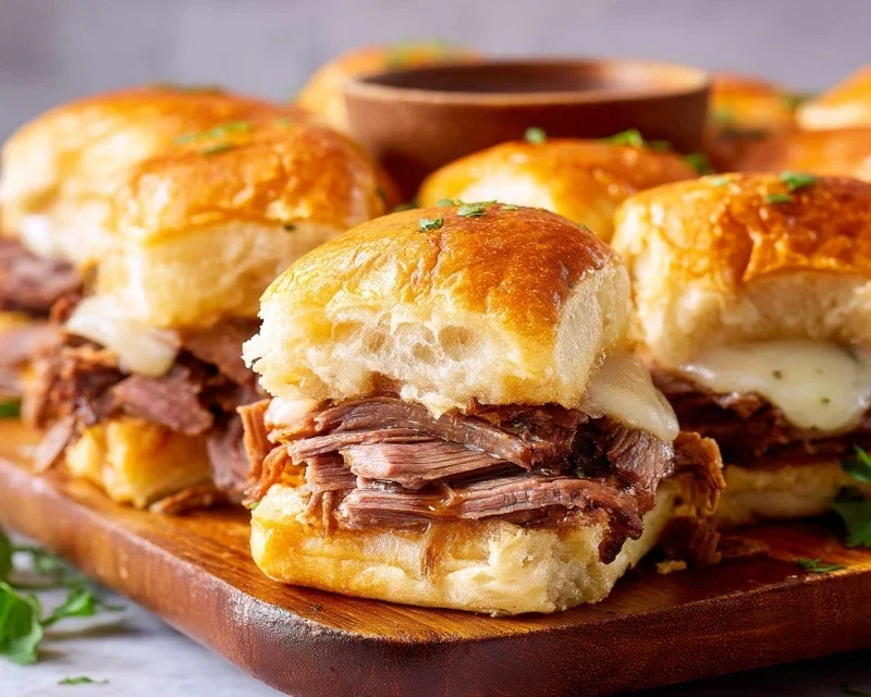 Easy French Dip Sliders Recipe