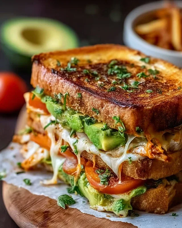 Chicken Avocado Melt Sandwich