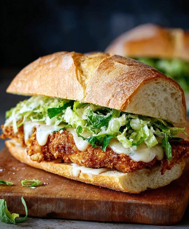 Crispy Chicken Caesar Sandwich