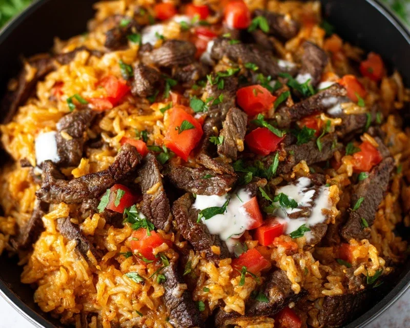 Steak Queso Rice A Flavorful Recipe