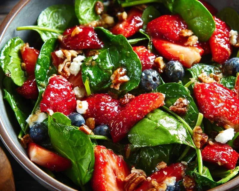 15-Minute Strawberry Spinach Salad