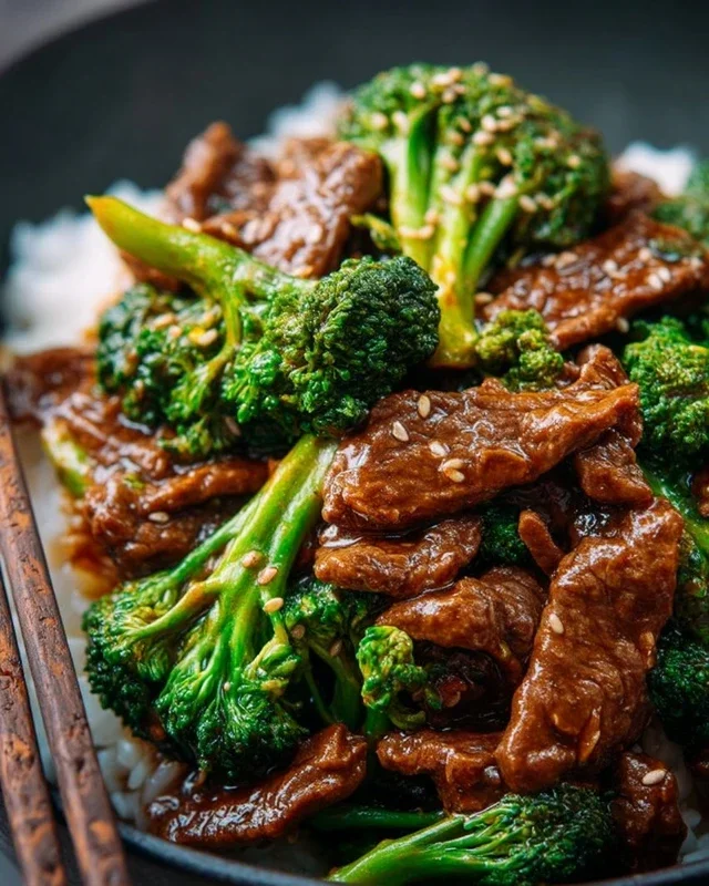 Chinese Beef and Broccoli (牛肉炒西兰花)