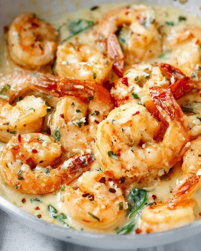 Creamy Garlic Shrimp (15 mins)