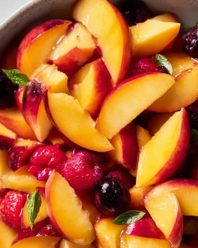 Summer Peach Fruit Salad