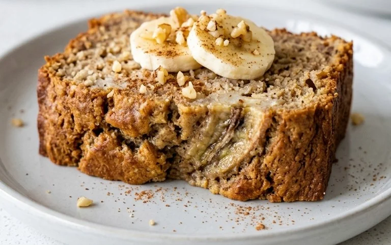 Healthy 5-Ingredient Flourless Banana Bread