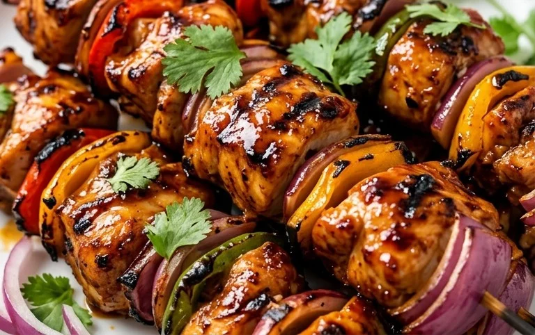 Mexican Barbecue Chicken Skewers