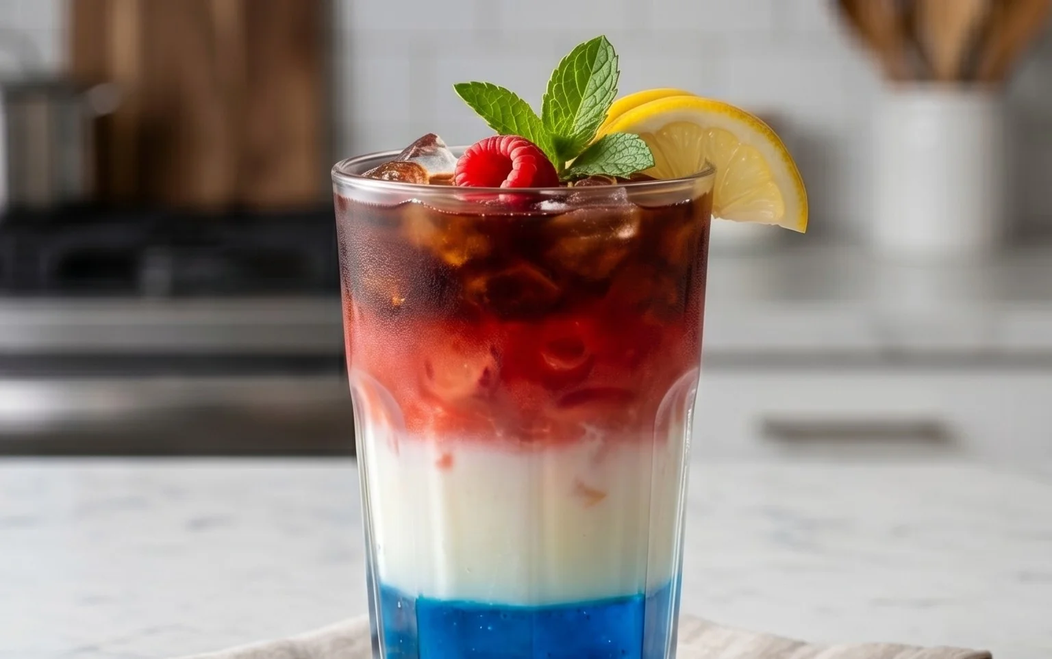 July 4th Layered Drinks Recipe