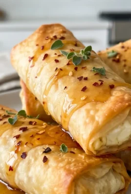 Indulgent Oven Fried Feta Rolls with Chili Honey Magic