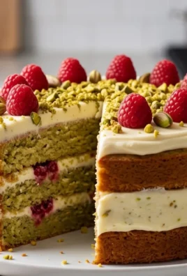 Pistachio Raspberry Cake
