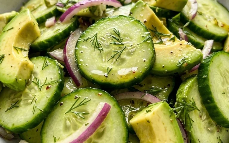 Cucumber Avocado Salad